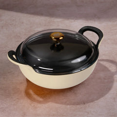 No. 10 Enamel Cast Iron Kadai (3L)