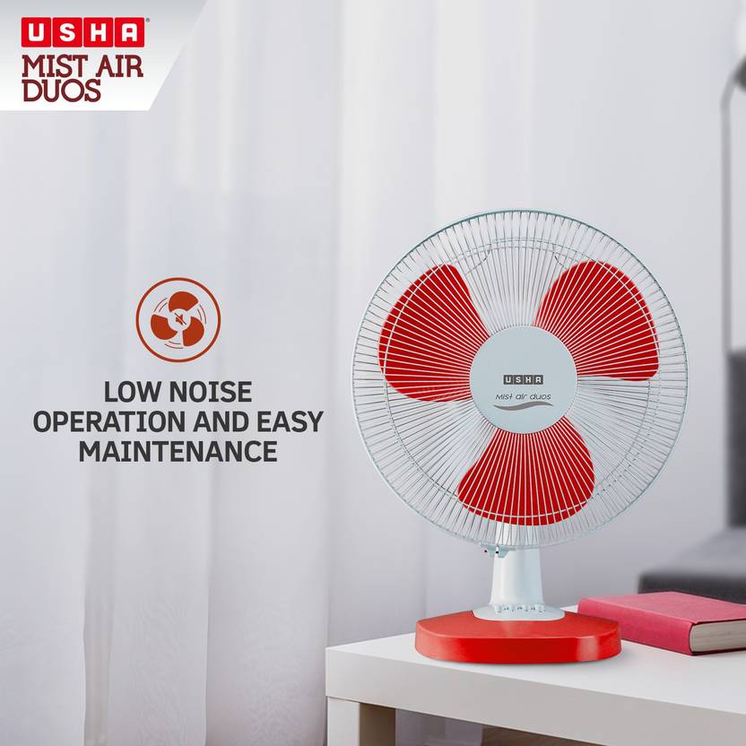 USHA Mist Air Duos 400 mm Table Fan-4