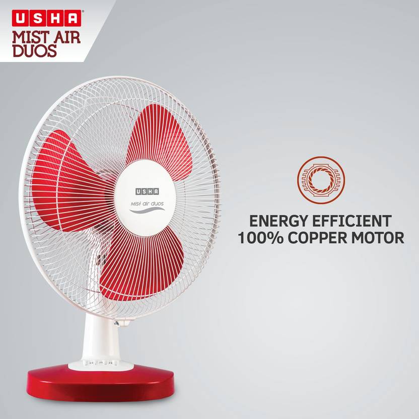 USHA Mist Air Duos 400 mm Table Fan-5