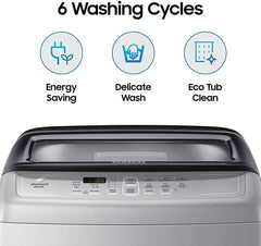 Samsung 6.5 kg Diamond Drum feature Fully Automatic Top Load Washing Machine Silver (WA65A4002VS/TL)-4