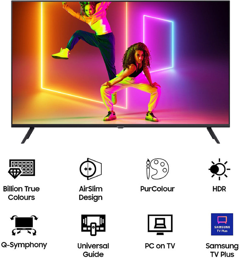 Samsung 108 cm (43 inches) Crystal 4K Series Ultra HD Smart LED TV UA43AUE60AKLXL (Black)