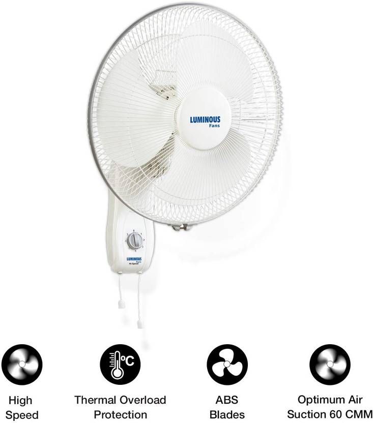 RR Lum Mojo Plus HS White Anti Dust 400 mm Wall Fan-2
