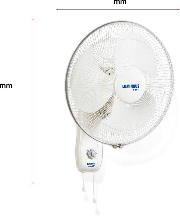 RR Lum Mojo Plus HS White Anti Dust 400 mm Wall Fan-4