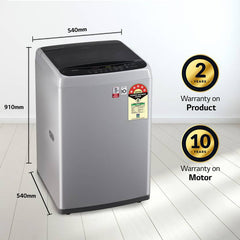 LG 7.5 kg Fully Automatic Top Load Washing Machine Grey (T75SPSF1Z)-2