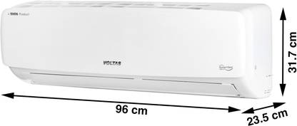Voltas 1 Ton 3 Star Split AC - White (123 Vectra Elegant(4503469), Copper Condenser)