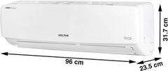 Voltas 1 Ton 3 Star Split AC - White (123 Vectra Elegant(4503469), Copper Condenser)