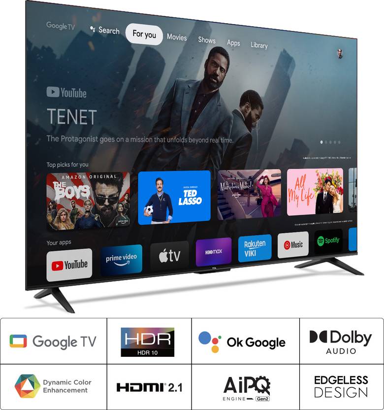 TCL 43P635 108 cm (43 inch) Ultra HD (4K) LED Smart Google TV with "Dolby Audio & HDR10"-3