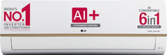 LG 2023 Model 1 Ton 5 Star Split Inverter with Wi-fi 4 Way Swing, HD Filter with Anti-Virus Protection AC (RS-Q14GWZE, Gold Deco)-1