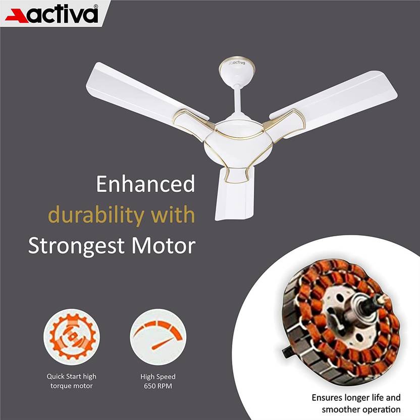 ACTIVA Corolla 900mm Ceiling Fan-3