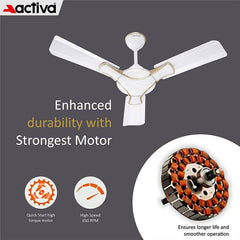 ACTIVA Corolla 900mm Ceiling Fan-3