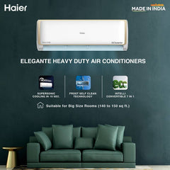 Haier 2023 Model 1.6 Ton 5 Star Split Inverter Frost Self-Clean, Triple Inverter Plus Technology, Cooling at Extreme Temperature, Hyper PCB AC (HS19E-TXB5B/HU19-5B(INV) / HSU19E-TXG5BE(INV), White)-2