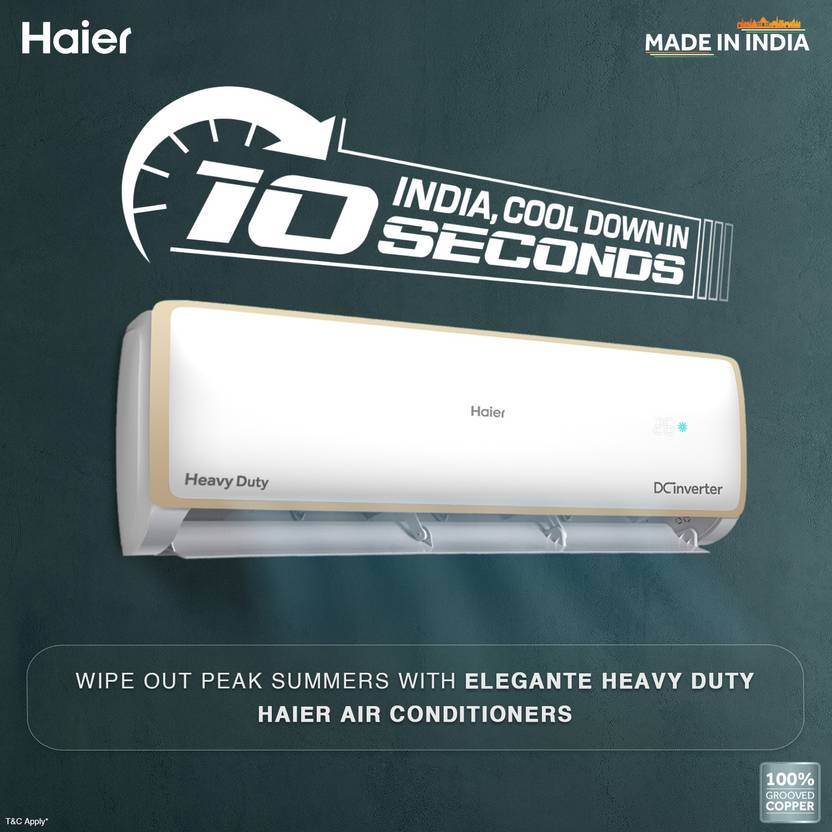 Haier 2023 Model 1.6 Ton 5 Star Split Inverter Frost Self-Clean, Triple Inverter Plus Technology, Cooling at Extreme Temperature, Hyper PCB AC (HS19E-TXB5B/HU19-5B(INV) / HSU19E-TXG5BE(INV), White)-3