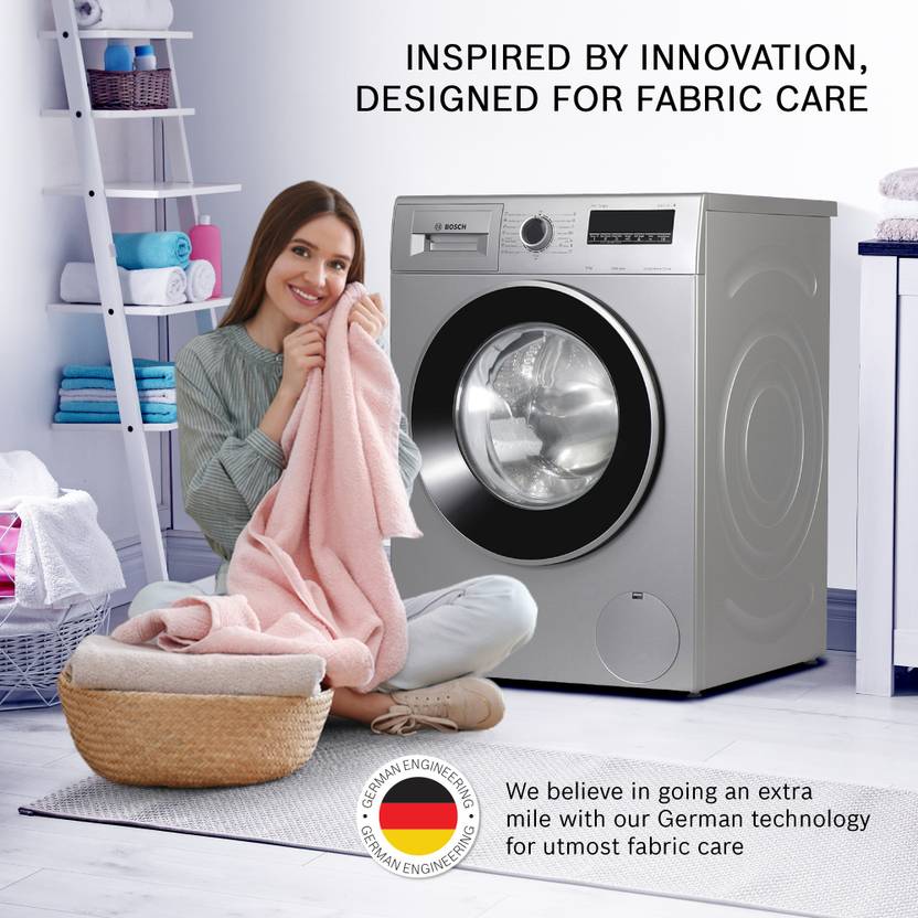 Bosch 8 kg AntiTangle,AntiVibration,1200RPM Fully Automatic Front Load Washing Machine with In-built Heater Silver (WAJ2426PIN)-4