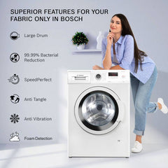 Bosch 7 kg Drive Motor, Anti Tangle, Anti Vibration Fully Automatic Front Load Washing Machine with In-built Heater White (WAJ2006EIN)-2