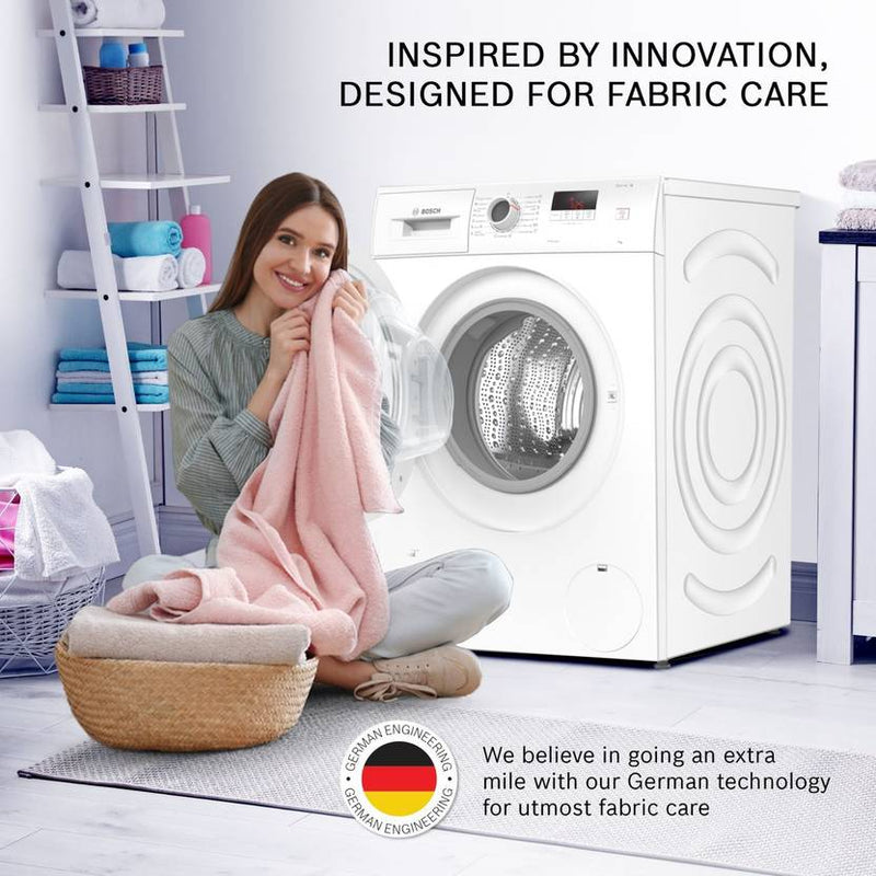Bosch 7 kg Drive Motor, Anti Tangle, Anti Vibration Fully Automatic Front Load Washing Machine with In-built Heater White (WAJ2006EIN)-4