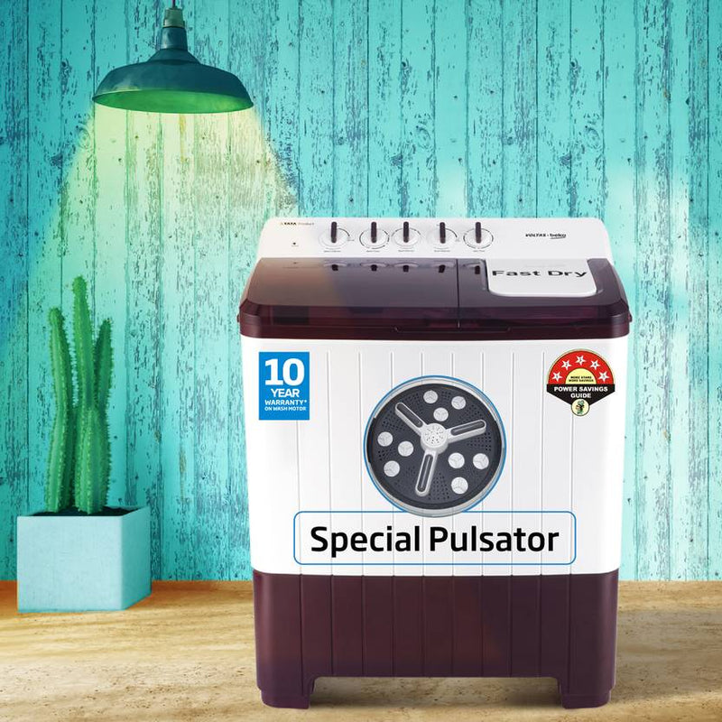 Voltas Beko by A Tata Product 14 kg Semi Automatic Top Load Washing Machine Maroon, White (WTT140UPA/BR5KPTD)-2