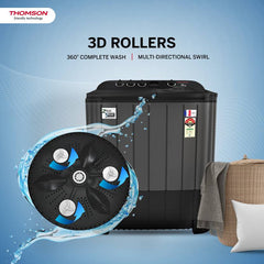 Thomson 11 kg 5 Star Aqua Magic with Double Waterfall, Detergent Box, 3D Rollers Technology, Magic Filter, Collar Scrubber, Turbo Dry Technology, (TSA1100SP)-3