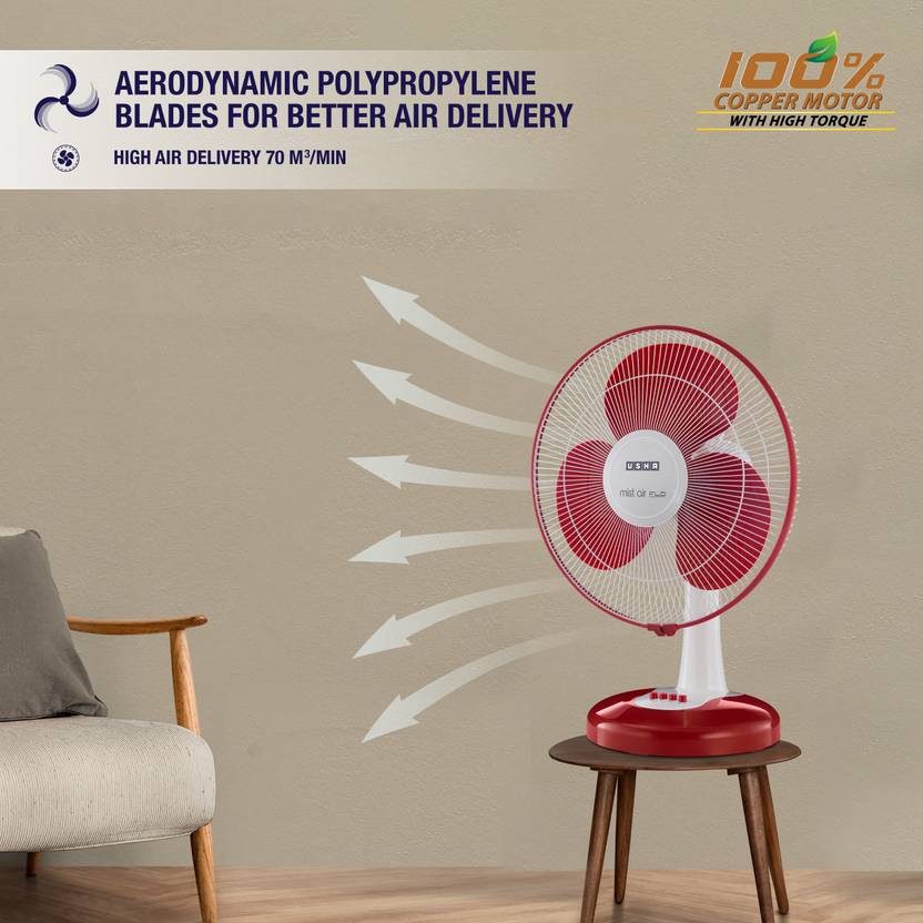 Usha Mist Air Flo 400mm Table Fan-3