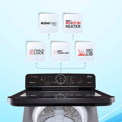 Panasonic 8 kg with Wi-Fi Enabled Fully Automatic Top Load Washing Machine with In-built Heater Grey (NA-F80AH1CRB)