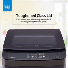 Voltas Beko by A Tata Product 9 kg with Double waterfall, Multiple Wash Program, Waterproof IPX4 panel and Monsoon Dry option Fully Automatic Top (WTL90UPGB)-4