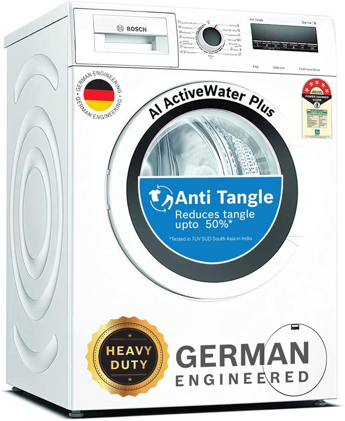 Bosch 8 kg AntiTangle,AntiVibration,1200RPM Fully Automatic Front Load Washing Machine with In-built Heater White (WAJ2426AIN)-1