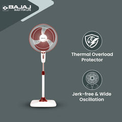 Bajaj Rapido 400 MM Pedestal Fan For Home-5