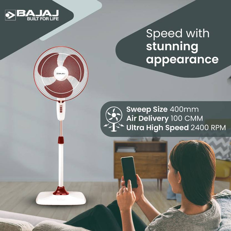 Bajaj Rapido 400 MM Pedestal Fan For Home-6