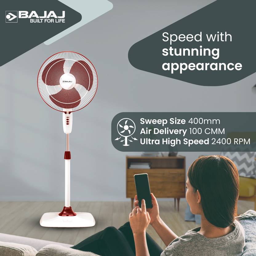 Bajaj Rapido 400 MM Pedestal Fan For Home-6