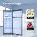 Godrej 238 L Frost Free Double Door 2 Star Refrigerator with Advanced Inverter and 95%+ Food Surface Disinfection (Steel Glow, 253B RI ST GL)
