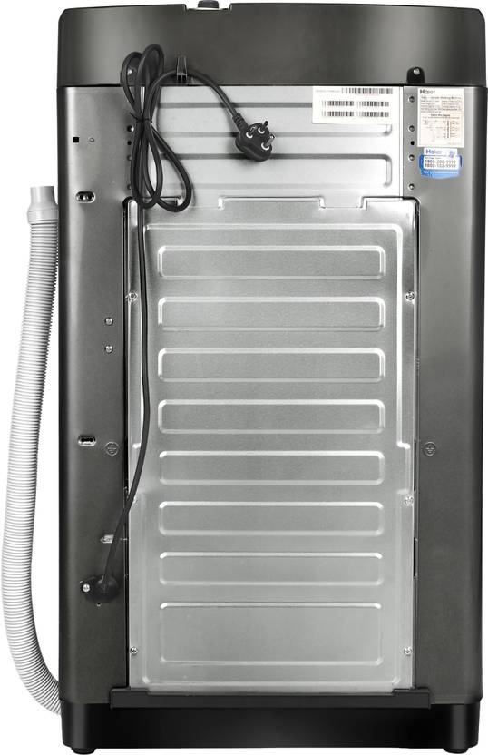 Haier 7 KG Oceanus wave drum, Softfall techonology Fully Automatic Top Load Washing Machine Grey (HWM70-708BKNZP)-4