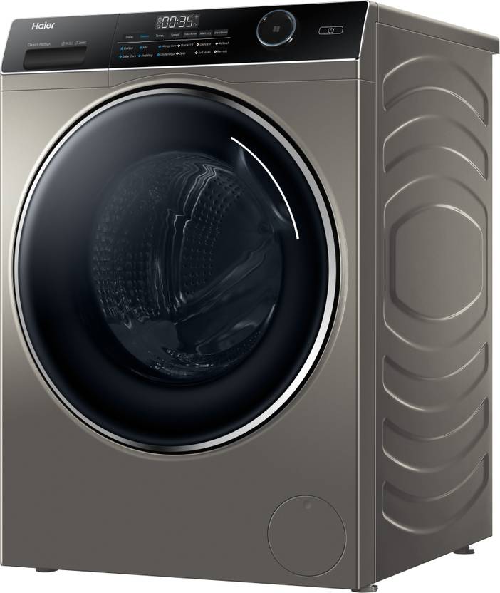 Haier 8 kg Super Drum 525, Puri steam & Refresh Fully Automatic Front Load Washing Machine with In-built Heater Grey (HW80-DM14959CS3U1)-2