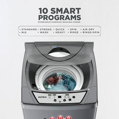 Intex 6.5 kg Fully Automatic Top Load Washing Machine Grey (FA65BGPT)-2