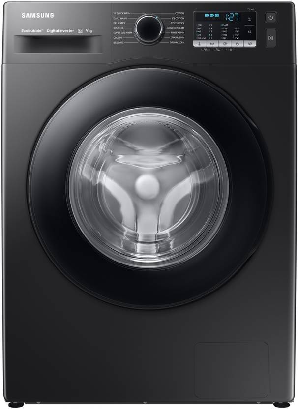 Samsung 9 kg Fully Automatic Front Load Washing Machine with In-built Heater Grey (WW90TA046AB1TL)-1