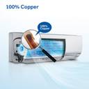 Haier Turbo Cool Plus 2023 Model 1 Ton 3 Star Split Extreme Temperature Cooling,Micro Antibacterial Filter, AC - White