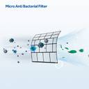 Haier Turbo Cool Plus 2023 Model 1 Ton 3 Star Split Extreme Temperature Cooling,Micro Antibacterial Filter, AC - White