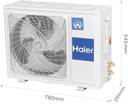 Haier Turbo Cool Plus 2023 Model 1 Ton 3 Star Split Extreme Temperature Cooling,Micro Antibacterial Filter, AC - White