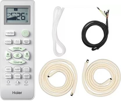 Haier 2024 Model Inverter Technology 1.6 Ton 5 Star Split Inverter Expandable AC - White