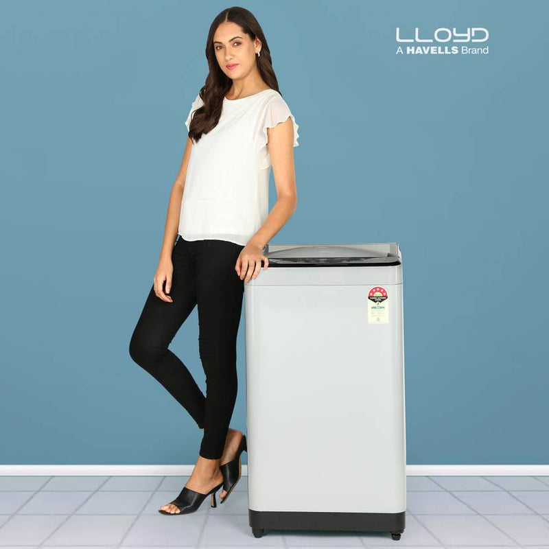 Lloyd by Havells 8 kg Washing Machine Fully Automatic Top Load Grey (GLWMT80GLGAM)-2