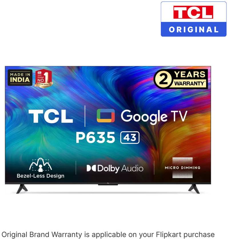 TCL 43P635 108 cm (43 inch) Ultra HD (4K) LED Smart Google TV with "Dolby Audio & HDR10"-2