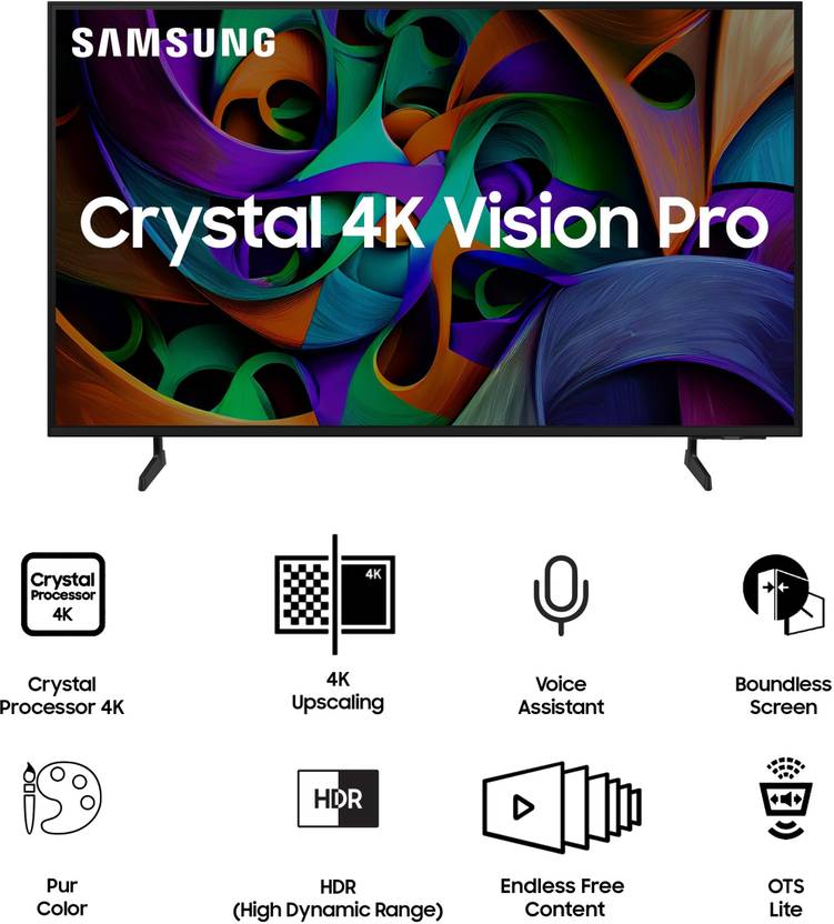 Samsung Crystal 4K Vision Pro 163 cm (65 inch) Ultra HD (4K) LED Smart Tizen TV with Bright Vision (UA65DUE76AKLXL)-3