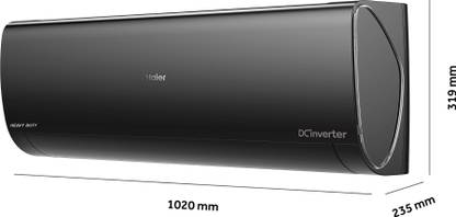 Haier 2024 Model Inverter Technology 1.6 Ton 5 Star Split Inverter Expandable AC - White