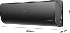 Haier 2024 Model Inverter Technology 1.6 Ton 5 Star Split Inverter Expandable AC - White