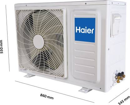 Haier 2024 Model Inverter Technology 1.6 Ton 5 Star Split Inverter Expandable AC - White