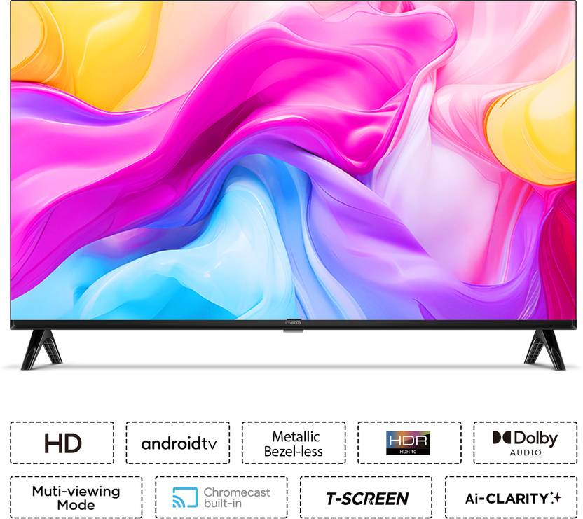 Iffalcon S44 79.97 cm (32 inch) HD Ready LED Smart Android TV with Metallic Bezel Less and Chromecast built-in (iFF32S44)-2