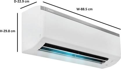 Daikin 2024 Model 0.8 Ton 3 Star Split AC - White (FTL30UV16V1/RL30UV16V1, Copper Condenser)