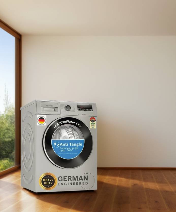 Bosch 8 kg AntiTangle,AntiVibration,1200RPM Fully Automatic Front Load Washing Machine with In-built Heater Silver (WAJ2426PIN)-3