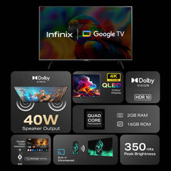 Infinix 140 cm (55 inch) QLED Ultra HD (4K) Smart Google TV (55GU1Q/55GU3Q)-2