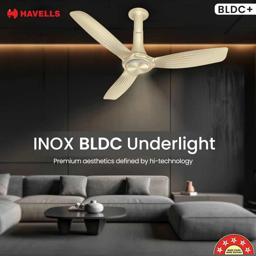 HAVELLS Inox UL BLDC 1200 mm Ceiling Fan-2