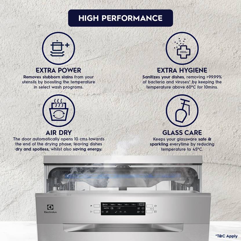 Electrolux ESM48310SX Free Standing 14 Place Settings Dishwasher-2
