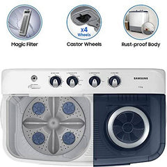 Samsung 7.5 kg 5 star, Air Turbo Drying Semi Automatic Top Load Washing Machine Blue, Grey (WT75M3200LL/TL)-4